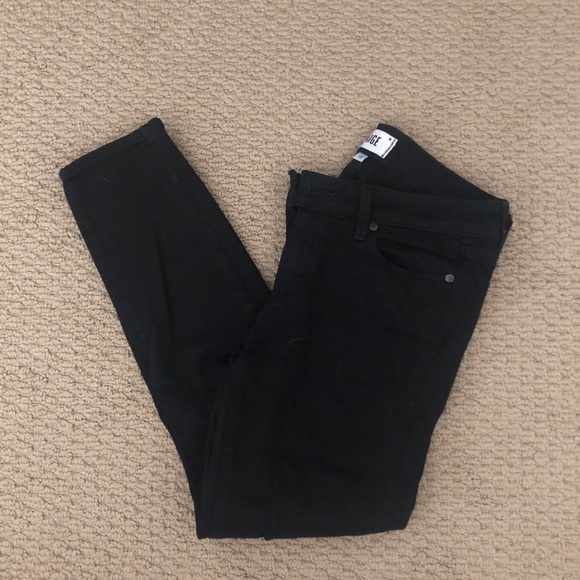 PAIGE Denim - Paige Denim Verdugo Crop Black Pants